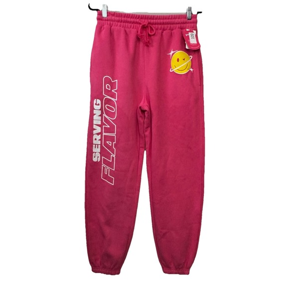 Pants - Poppi - bring the flavor Sweatpants in Pink‎ & Yellow size medium